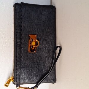 #ACW Love & Lore wristlet Black with copper tone